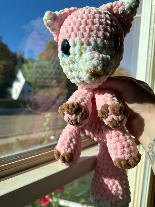 Pink Floral Fox