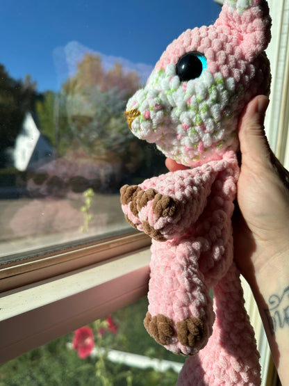 Pink Floral Fox