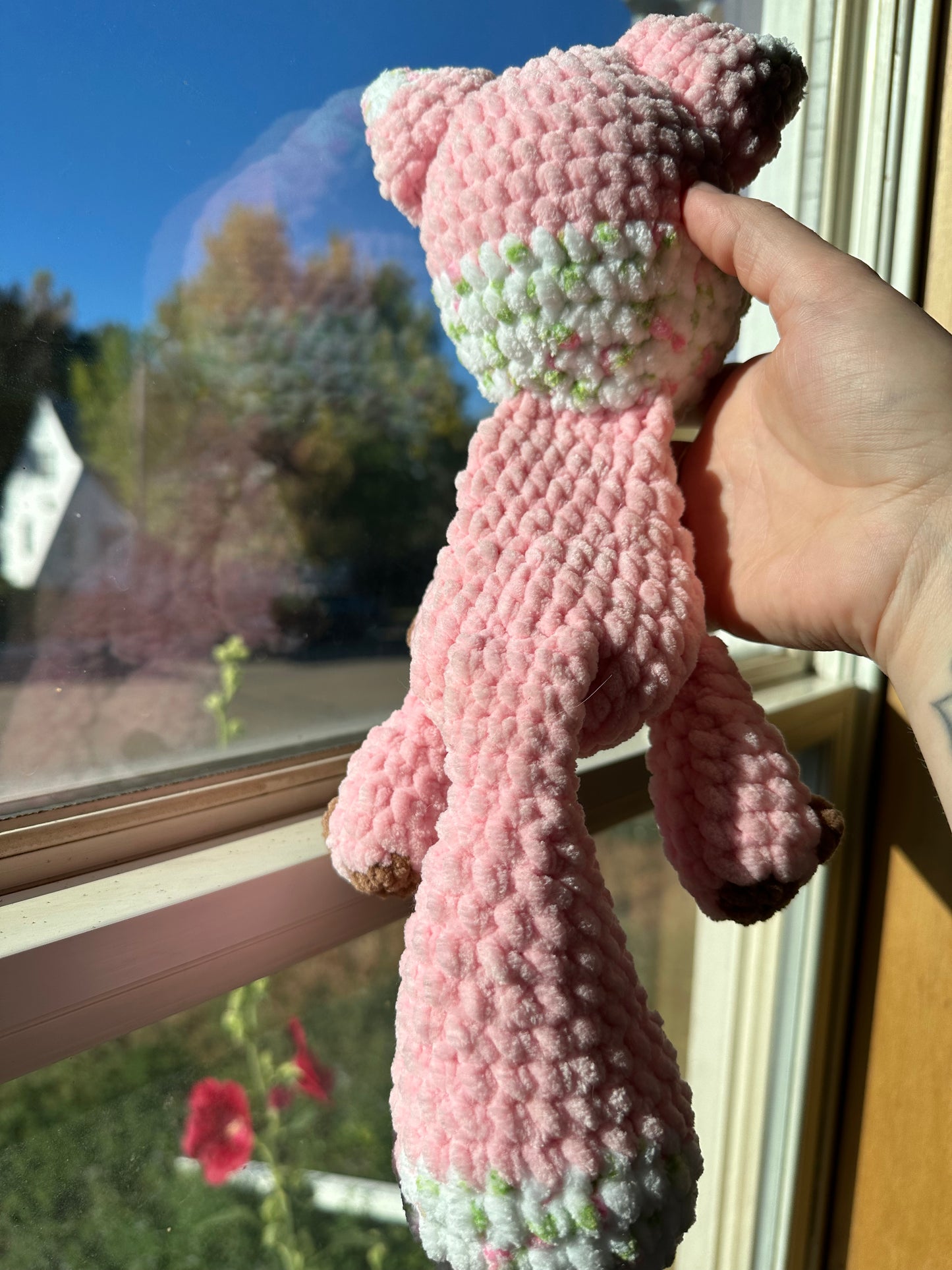 Pink Floral Fox